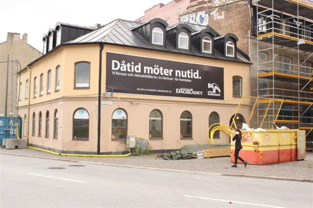 Banderoller Otto Magnusson Bygg-Sknska Dagbladet
